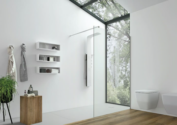SIDE FREE - Crystal Walk in shower by Gruppo Geromin - view 3